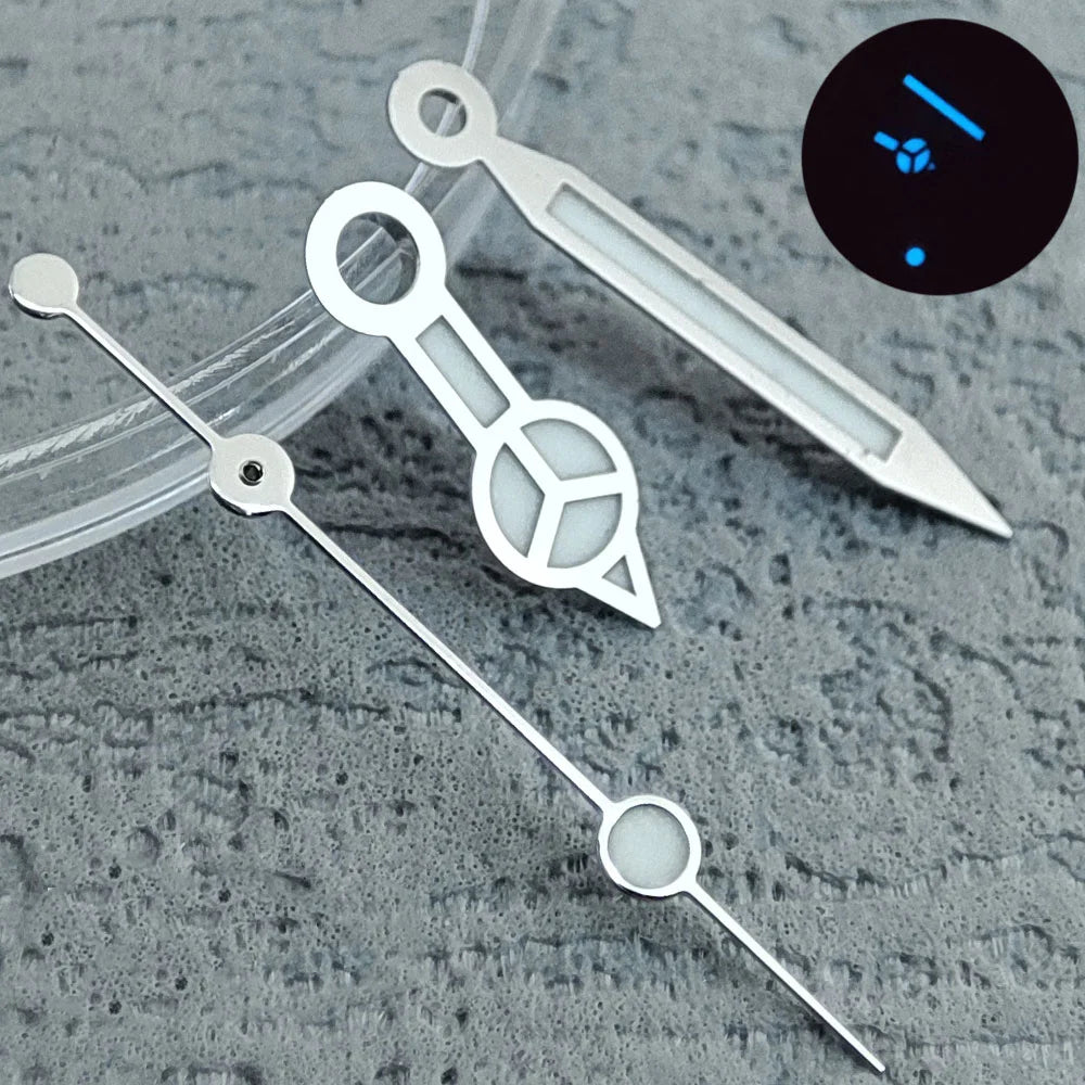 NH35 Hands Rose Gold Silver Watch Hands For NH35/NH36/4R/7S Movement Watches Pointers Green/Blue Luminous