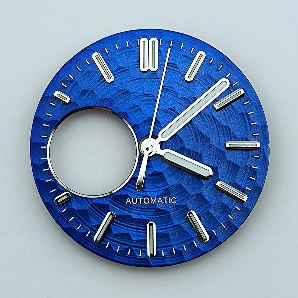 NH38 dial Custom logo watch dial Green luminous 28.5mm suitable for NH38movement watch accessories repair tool