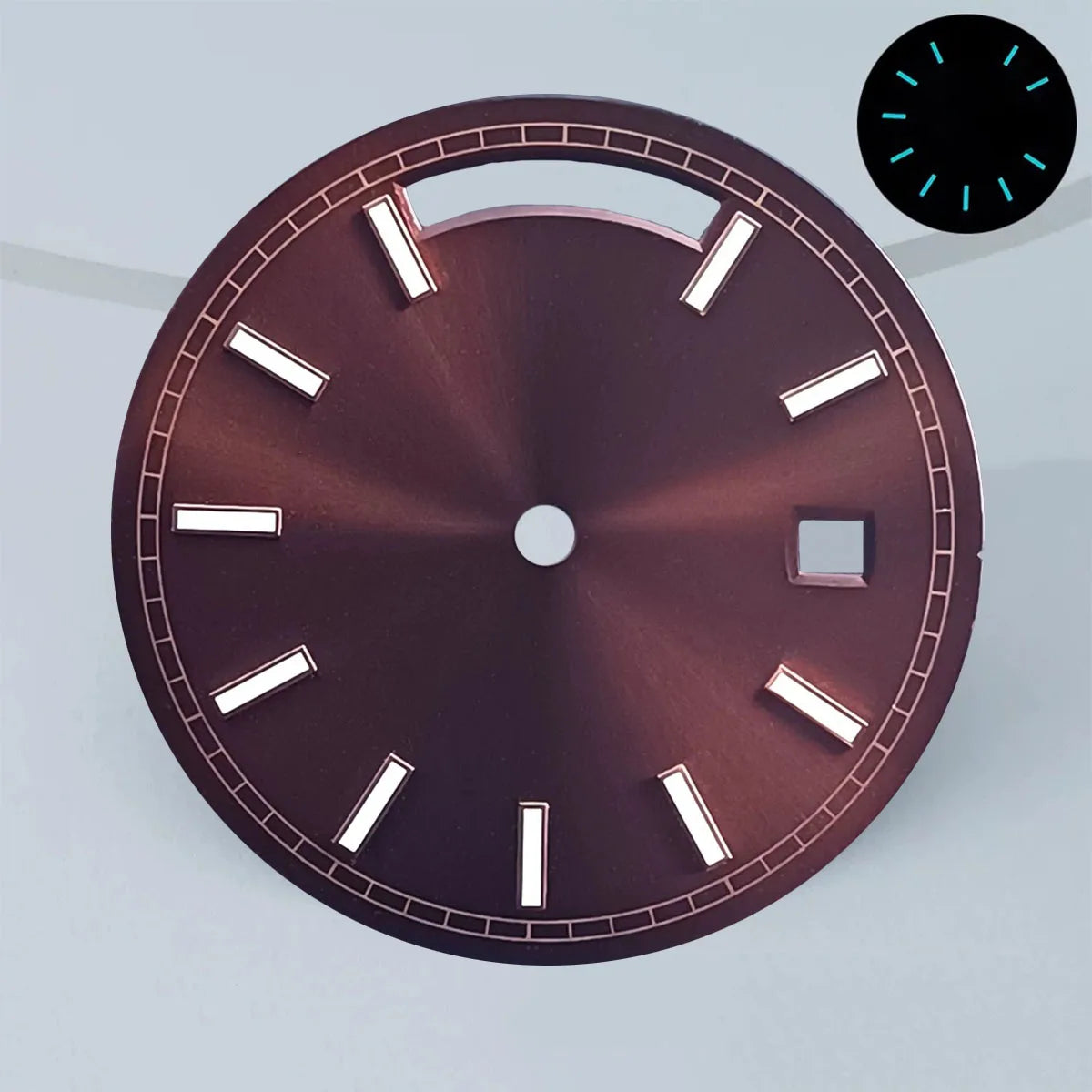 Miyota8285 dial 31mm Custom logo Green luminous Dial watch dial suitable for Miyota8285 movement watch accessories repair tools