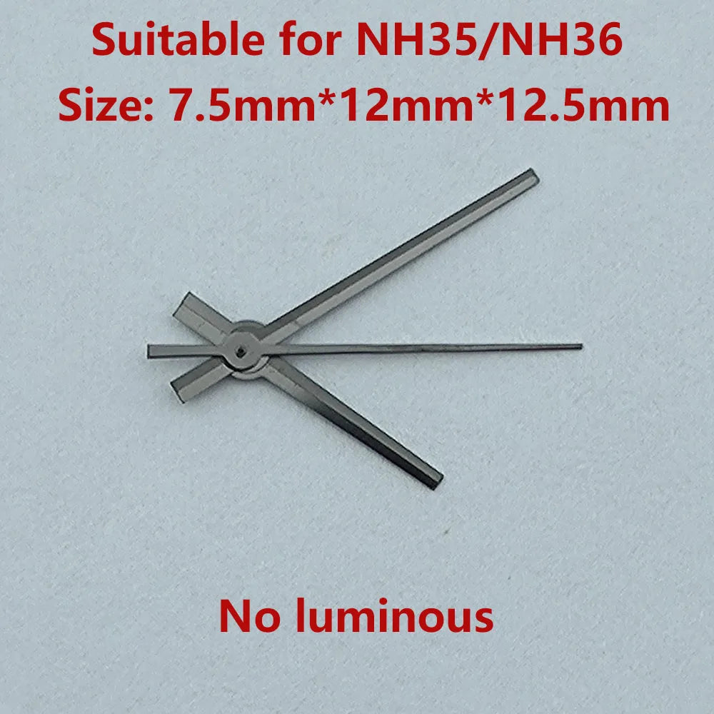 NH35 hands NH36 hands watch hands watch pointer no luminous suitable for N H35 N H36 movement Watch accessories Repair tools