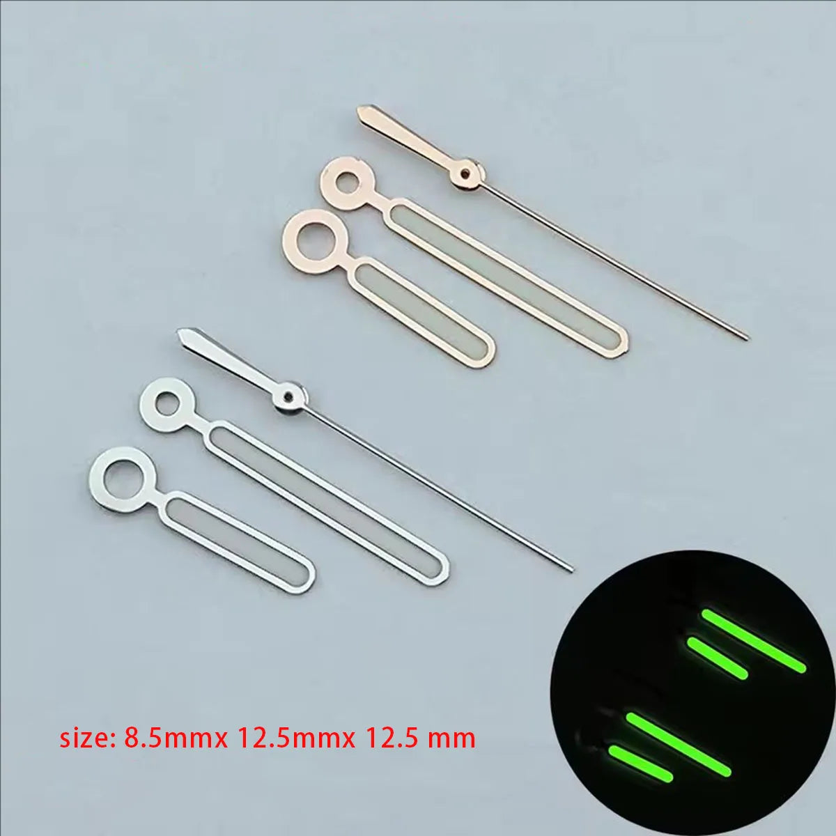 watch hands NH35/36 hands green luminous watch accessories Repair tools watch pointer rose gold/silvery/black hands