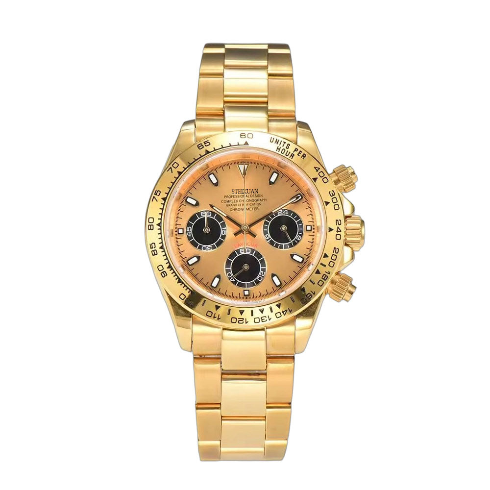 STEIXUAN VK63 Man luxury watches Sports Quartz Watch Sapphire Stainless Steel Waterproof  Chronometer for vk63 Movement