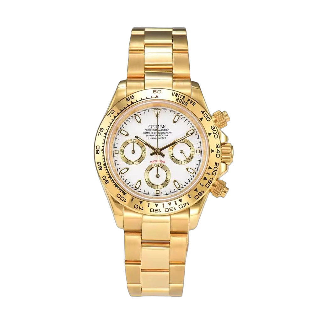 STEIXUAN VK63 Man luxury watches Sports Quartz Watch Sapphire Stainless Steel Waterproof  Chronometer for vk63 Movement