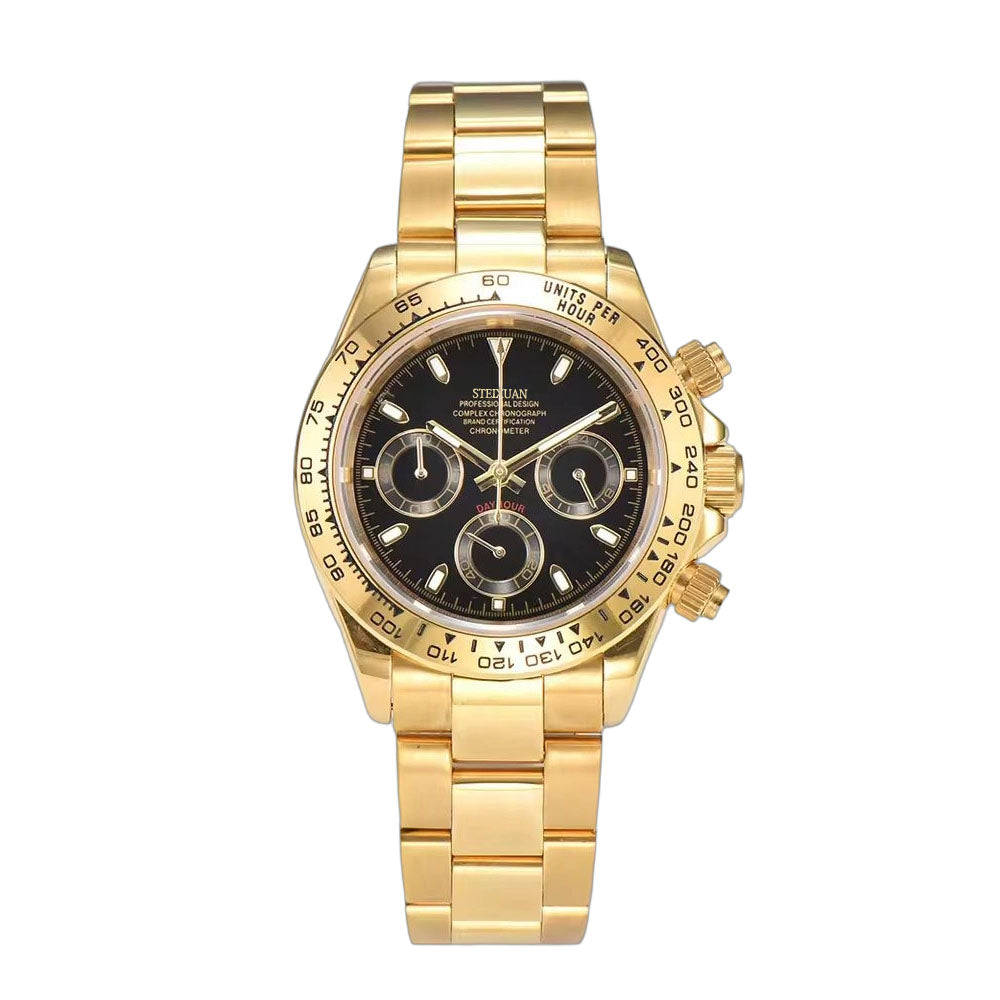 STEIXUAN VK63 Man luxury watches Sports Quartz Watch Sapphire Stainless Steel Waterproof  Chronometer for vk63 Movement