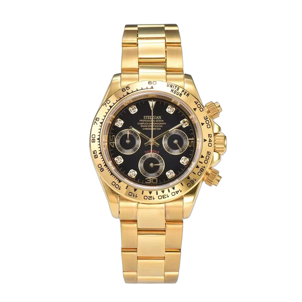 STEIXUAN VK63 Man luxury watches Sports Quartz Watch Sapphire Stainless Steel Waterproof  Chronometer for vk63 Movement