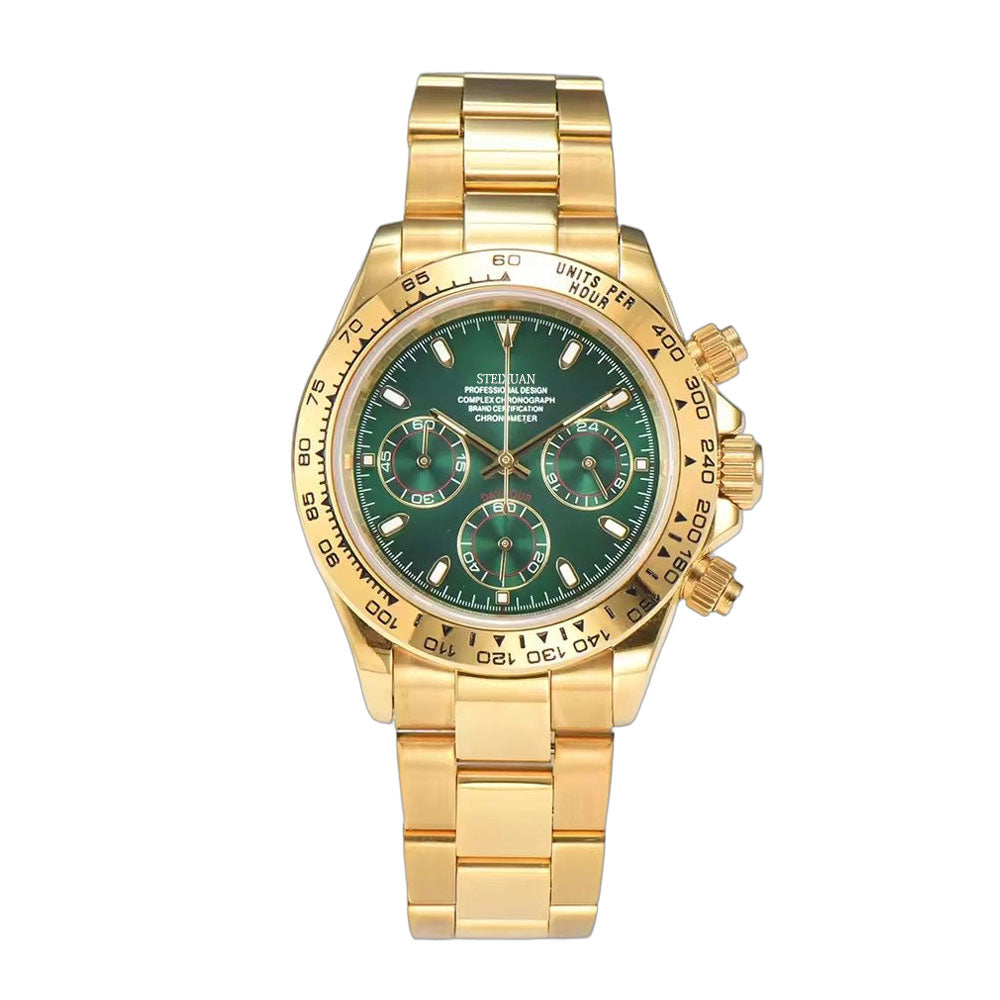 STEIXUAN VK63 Man luxury watches Sports Quartz Watch Sapphire Stainless Steel Waterproof  Chronometer for vk63 Movement