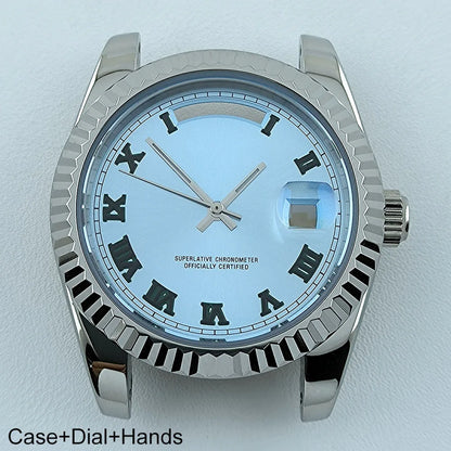 Miyota8285 Case Watch Case Men's Automatic Watch 41mm Stainless Steel Sapphire Glass Fit Miyota 8285 Movement Watch Accessories
