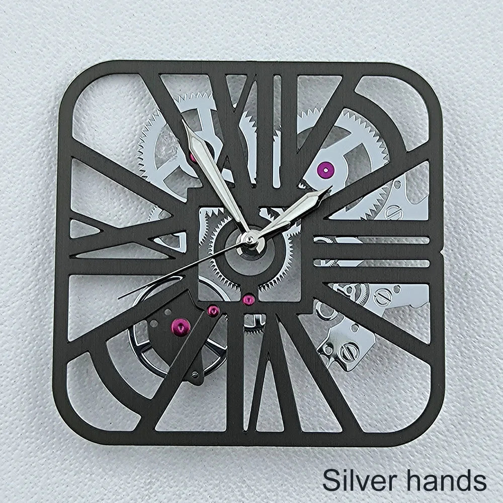 NH70 Dial Hollowed out Dial Square Dial Roma Numeral Dial 27mm No logo fit NH70 movement Repair tools