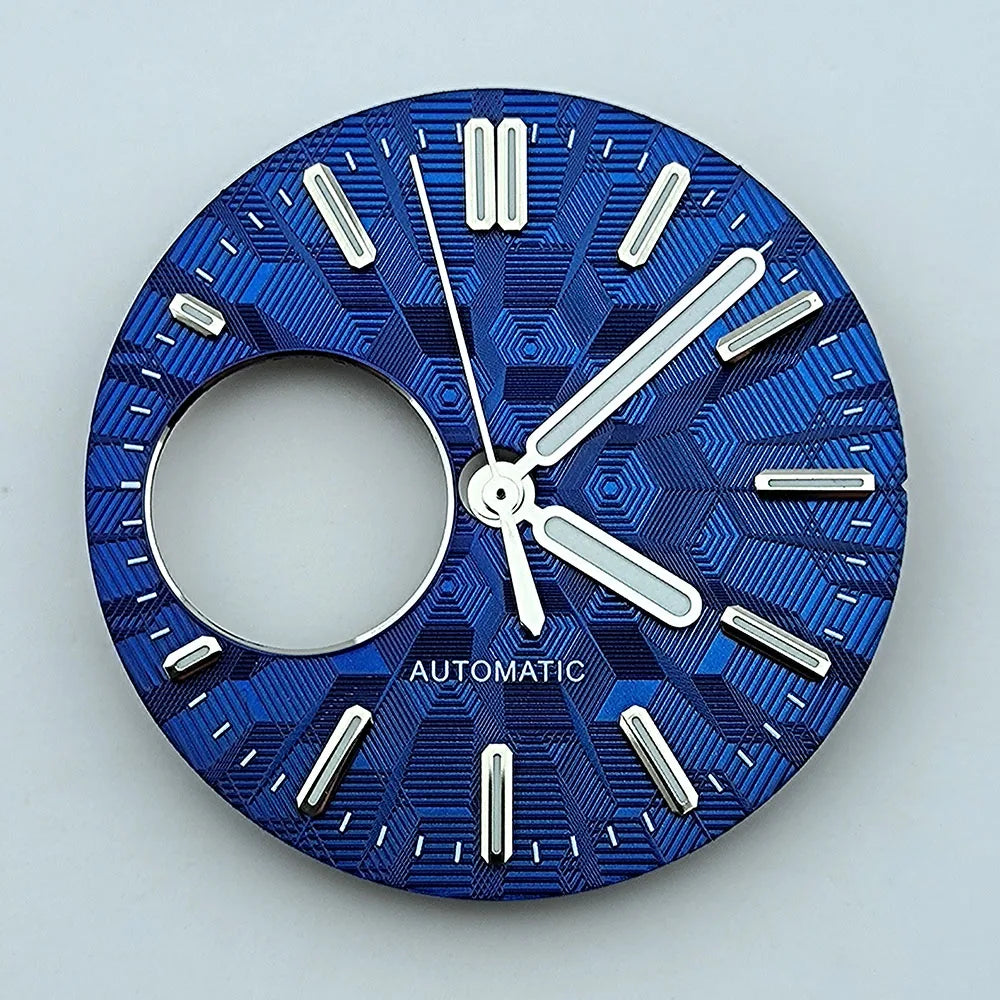 NH38 dial Custom Logo 28.5mm watch dial green luminous dial Suitable for NH38 movement watch accessories Watch repair tools