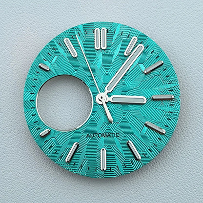 NH38 dial Custom Logo 28.5mm watch dial green luminous dial Suitable for NH38 movement watch accessories Watch repair tools