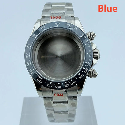 VK63 case Stainless steel high quality Watch case men's chronograph quartz watch suitable for VK63 movement watch accessories