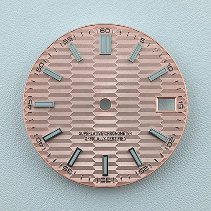 NH35 dial Custom logo No logo Watch dial 28.5mm Blue Luminous dial for NH35 NH36 movement watch accessories