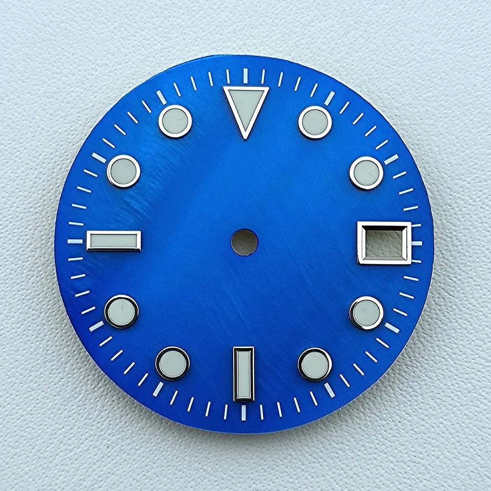 NH35 dial 28.5mm Custom logo luminous Pearl Shell Dial watch dial suitable for NH35 movement watch accessories repair tools