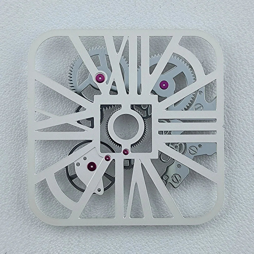 NH70 Dial Hollowed out Dial Square Dial Roma Numeral Dial 27mm No logo fit NH70 movement Repair tools