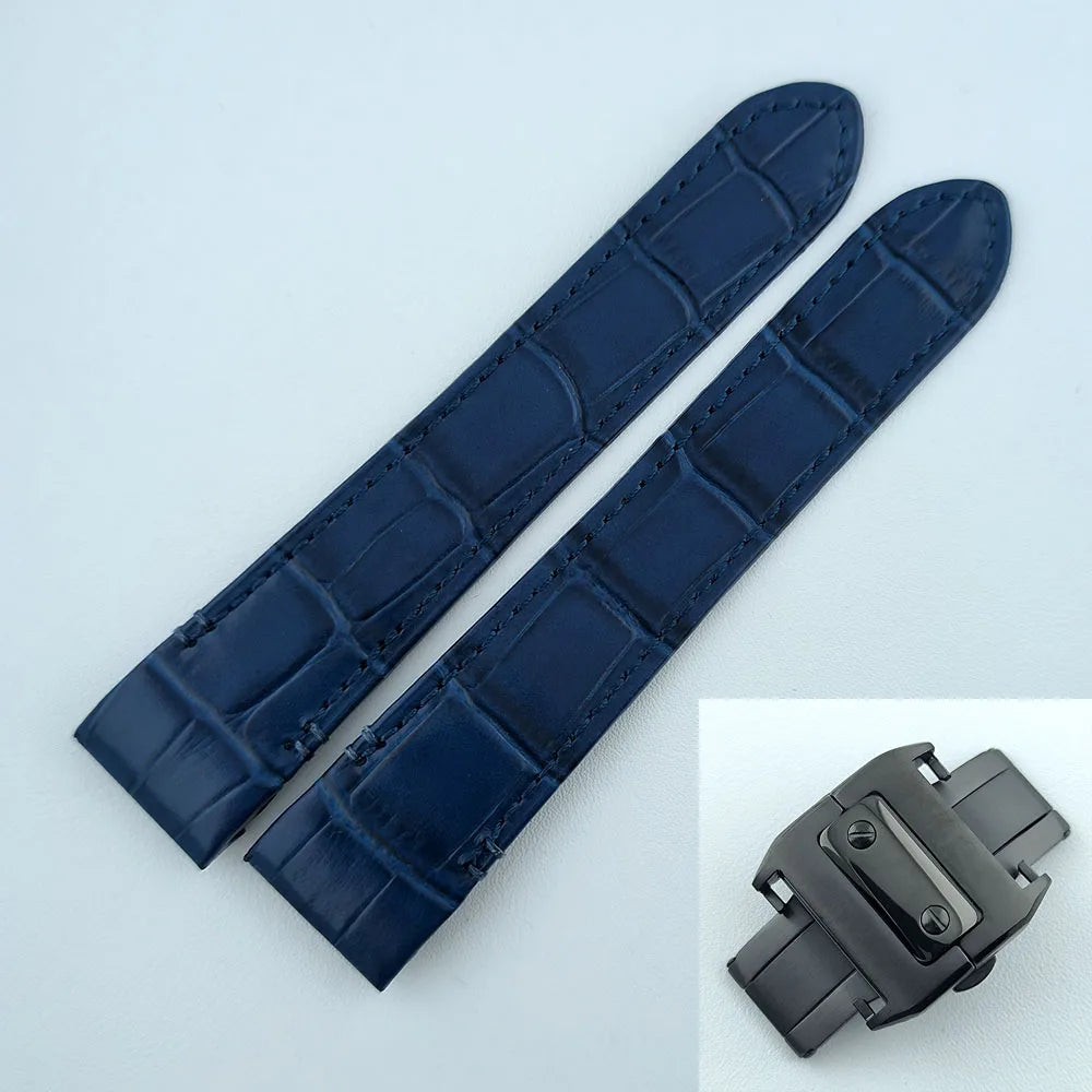 38mm NH35 Watch case Square Dial Roma Dial Watch Case Folding Buckle Square Case Leather strap fit NH35 movement