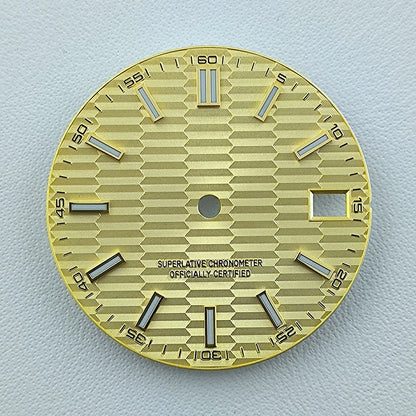 NH35 dial Custom logo No logo Watch dial 28.5mm Blue Luminous dial for NH35 NH36 movement watch accessories