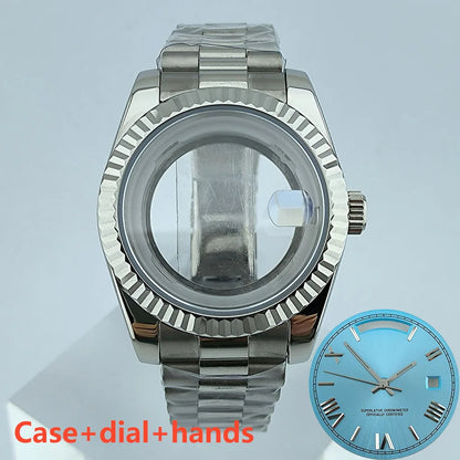 Miyota8285 case watch 41mm case stainless steel men automatic watch sapphire glass suitable for Miyota 8285 movement watch tools