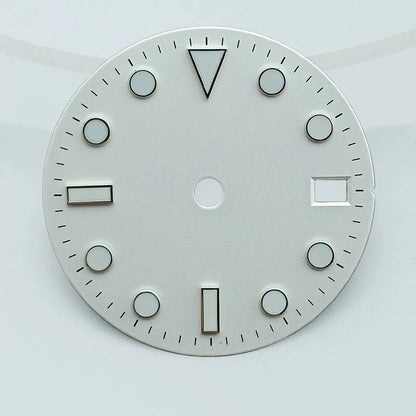 28.5mm dial diameter NH35/NH36 movement luminous dial with single calendar watch accessories customizable dial DIY logo