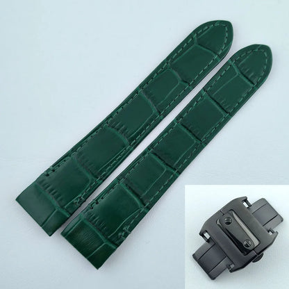 38mm NH35 Watch case Square Dial Roma Dial Watch Case Folding Buckle Square Case Leather strap fit NH35 movement