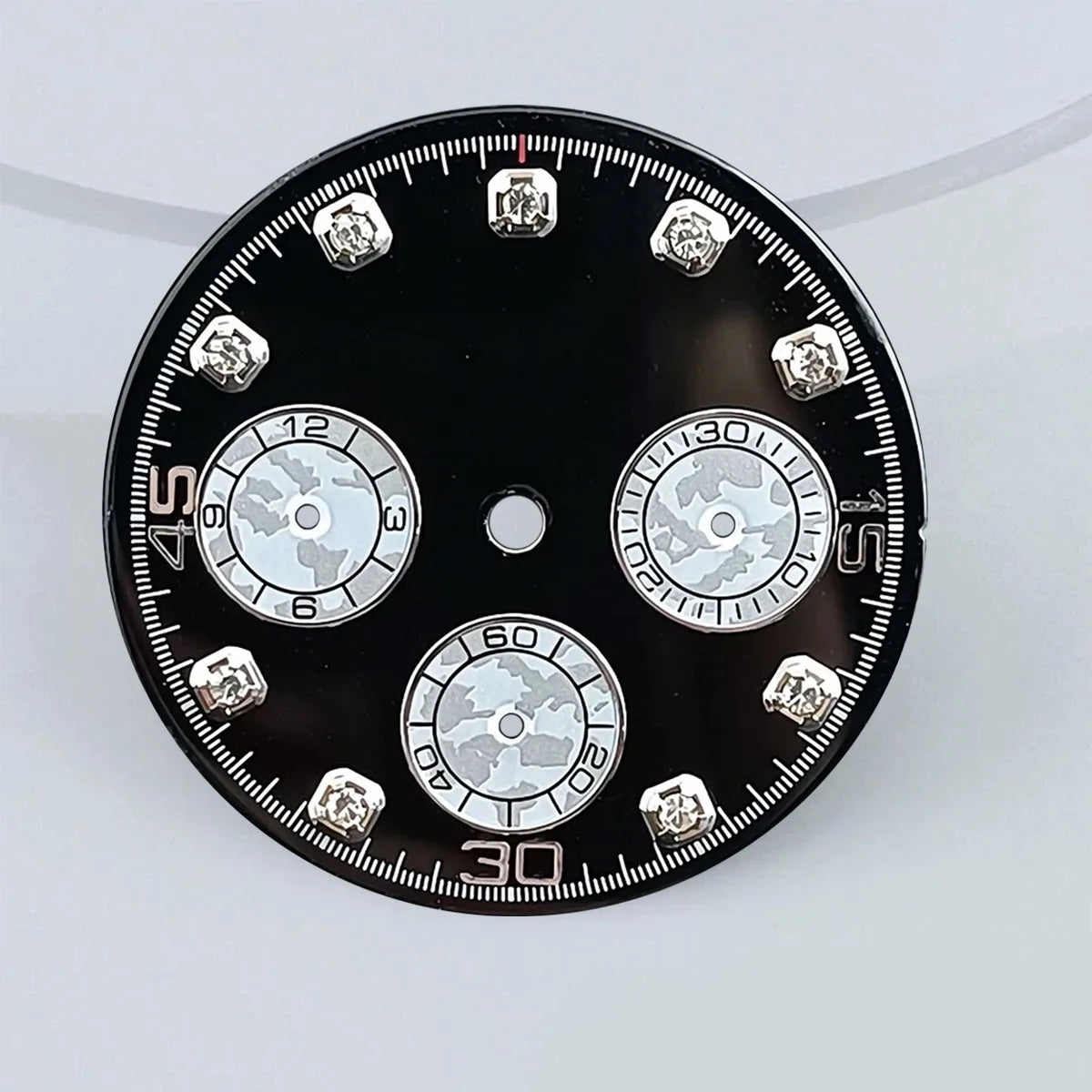 29mm VK63 chronograph dial Custom logo Panda dial Green glowing fit VK63 quartz movement watch accessories
