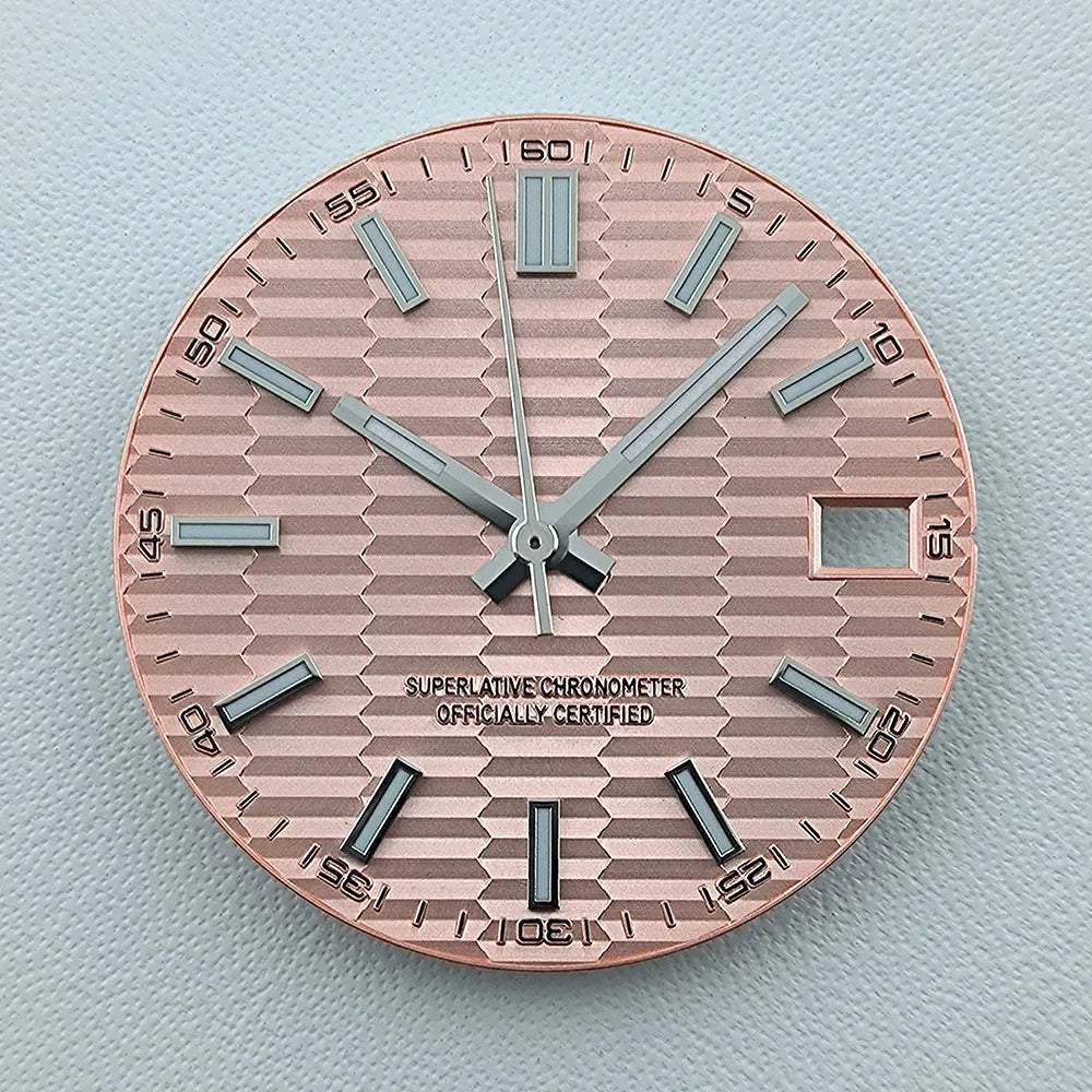 NH35 dial Custom logo No logo Watch dial 28.5mm Blue Luminous dial for NH35 NH36 movement watch accessories