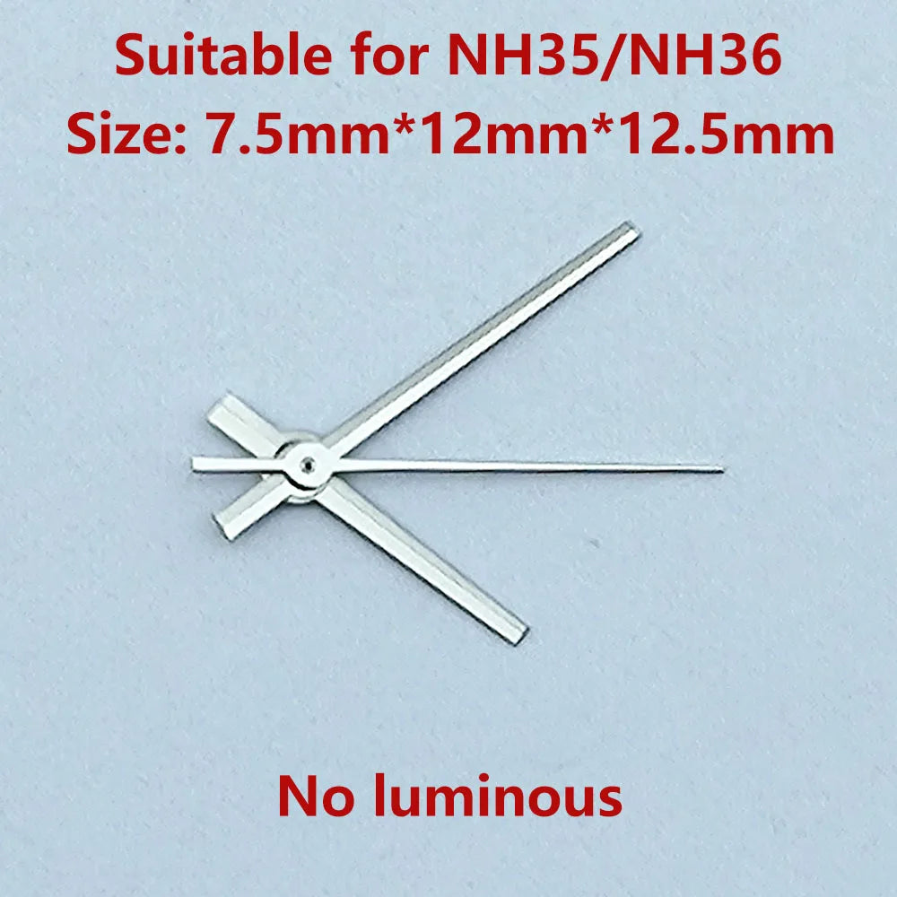 NH35 hands NH36 hands watch hands watch pointer no luminous suitable for N H35 N H36 movement Watch accessories Repair tools