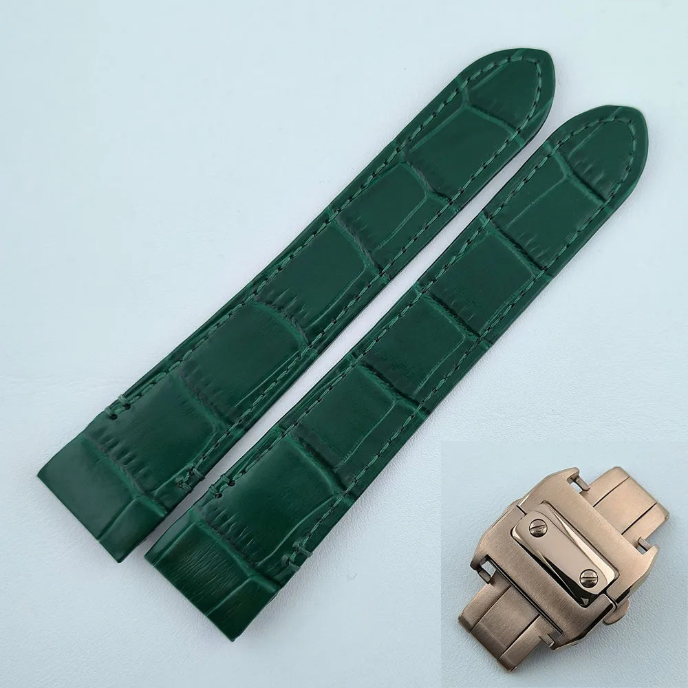 38mm NH35 Watch case Square Dial Roma Dial Watch Case Folding Buckle Square Case Leather strap fit NH35 movement