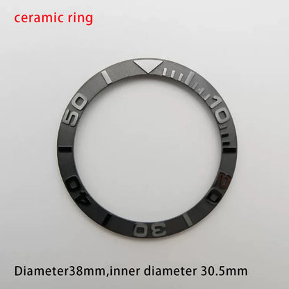 38mm Watch Ring Ceramic Bezel Insert Ring for Yacht celebrities Watch 40mm Case Watch Accessories Inner diameter 30.5mm