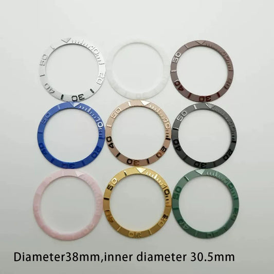 38mm Watch Ring Ceramic Bezel Insert Ring for Yacht celebrities Watch 40mm Case Watch Accessories Inner diameter 30.5mm