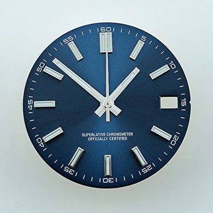 Watch dial NH35 dial Custom logo No logo Blue Luminous 28.5mm dial for NH35 NH36 movement watch accessories