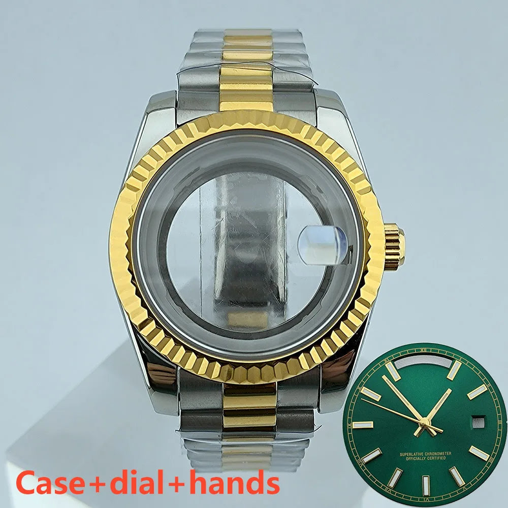 Miyota8285 case watch 41mm case stainless steel men automatic watch sapphire glass suitable for Miyota 8285 movement watch tools