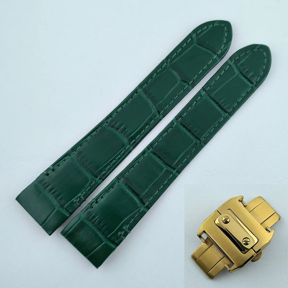 38mm NH35 Watch case Square Dial Roma Dial Watch Case Folding Buckle Square Case Leather strap fit NH35 movement