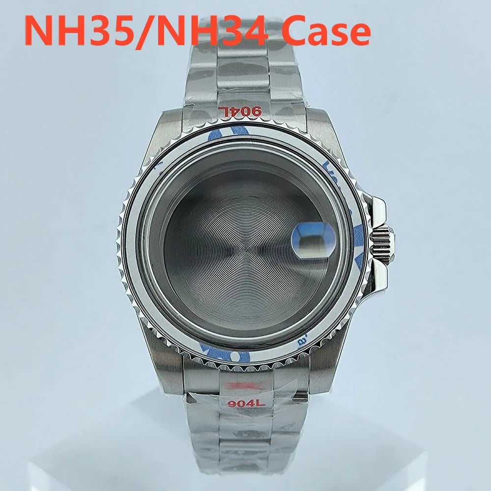 NH34/NH35 case watch case High quality automatic mechanical sapphire glass men watch for NH34/NH35 movement repair tool