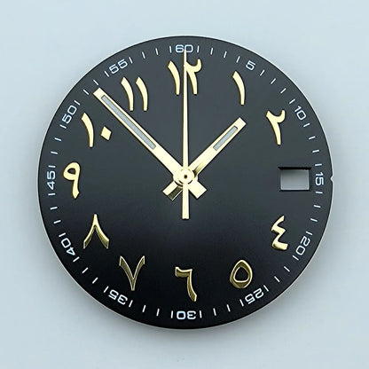 NH35 dial Custom logo 28.5mm Arabic numerals dial No luminous watch dial fit NH35/NH36 movement watch accessories