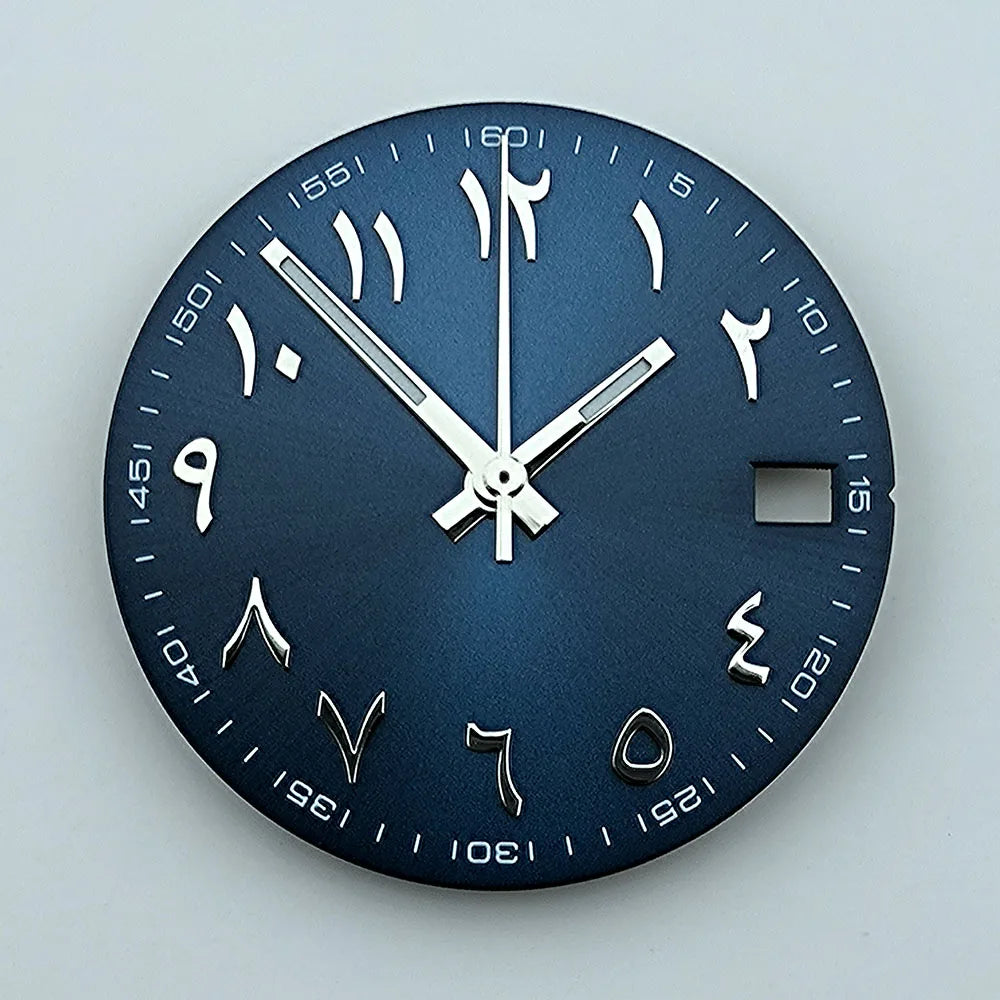 NH35 dial Custom logo 28.5mm Arabic numerals dial No luminous watch dial fit NH35/NH36 movement watch accessories