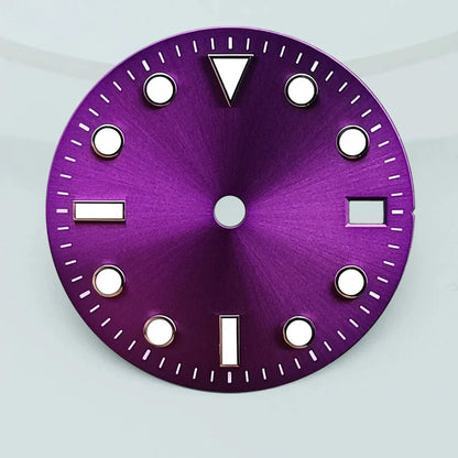 28.5mm dial diameter NH35/NH36 movement luminous dial with single calendar watch accessories customizable dial DIY logo