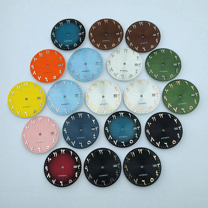 NH35 dial watch dial Arabic numerals Dial 31.8mm No luminous fit NH35/NH36 movement watch accessories repair tools
