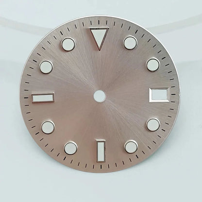 28.5mm dial diameter NH35/NH36 movement luminous dial with single calendar watch accessories customizable dial DIY logo