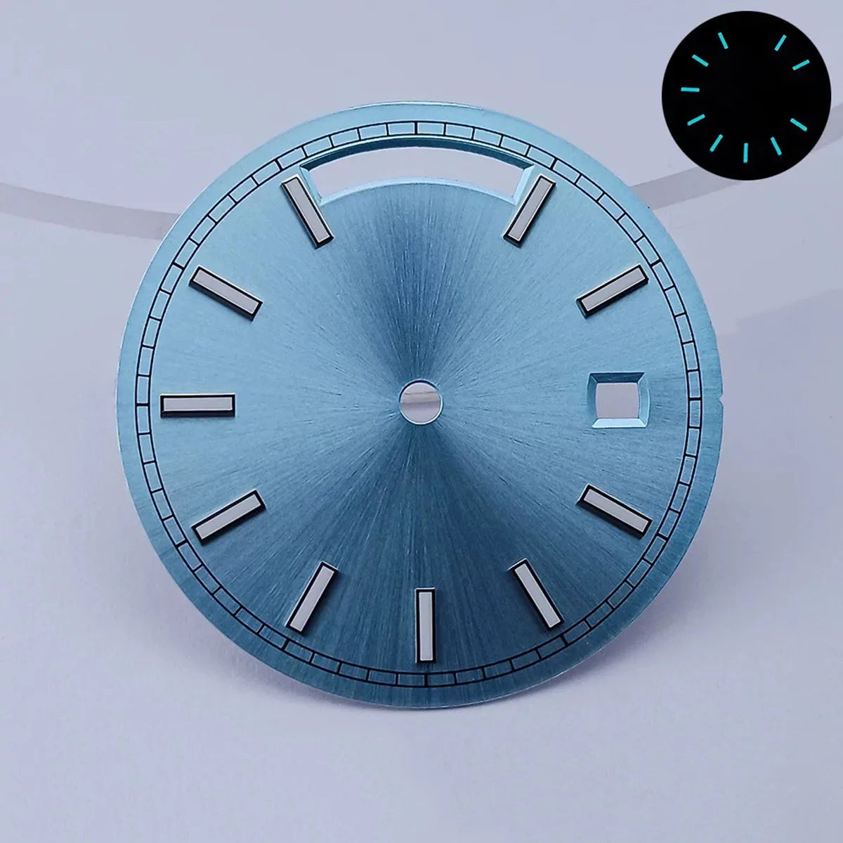 Miyota8285 dial 31mm Custom logo Green luminous Dial watch dial suitable for Miyota8285 movement watch accessories repair tools