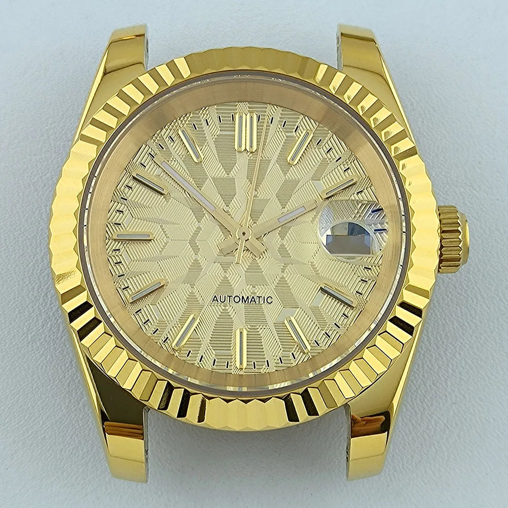 NH35 Case Watch Case Men's Automatic Watch 36mm/39mm Stainless Steel Sapphire Glass Fit NH Series Movement Watch Accessories