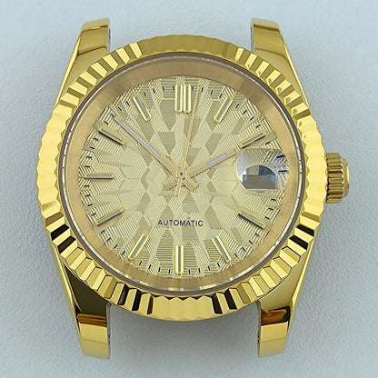 NH35 Case Watch Case Men's Automatic Watch 36mm/39mm Stainless Steel Sapphire Glass Fit NH Series Movement Watch Accessories