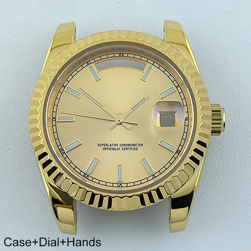 Miyota8285 Case Watch Case Men's Automatic Watch 41mm Stainless Steel Sapphire Glass Fit Miyota 8285 Movement Watch Accessories