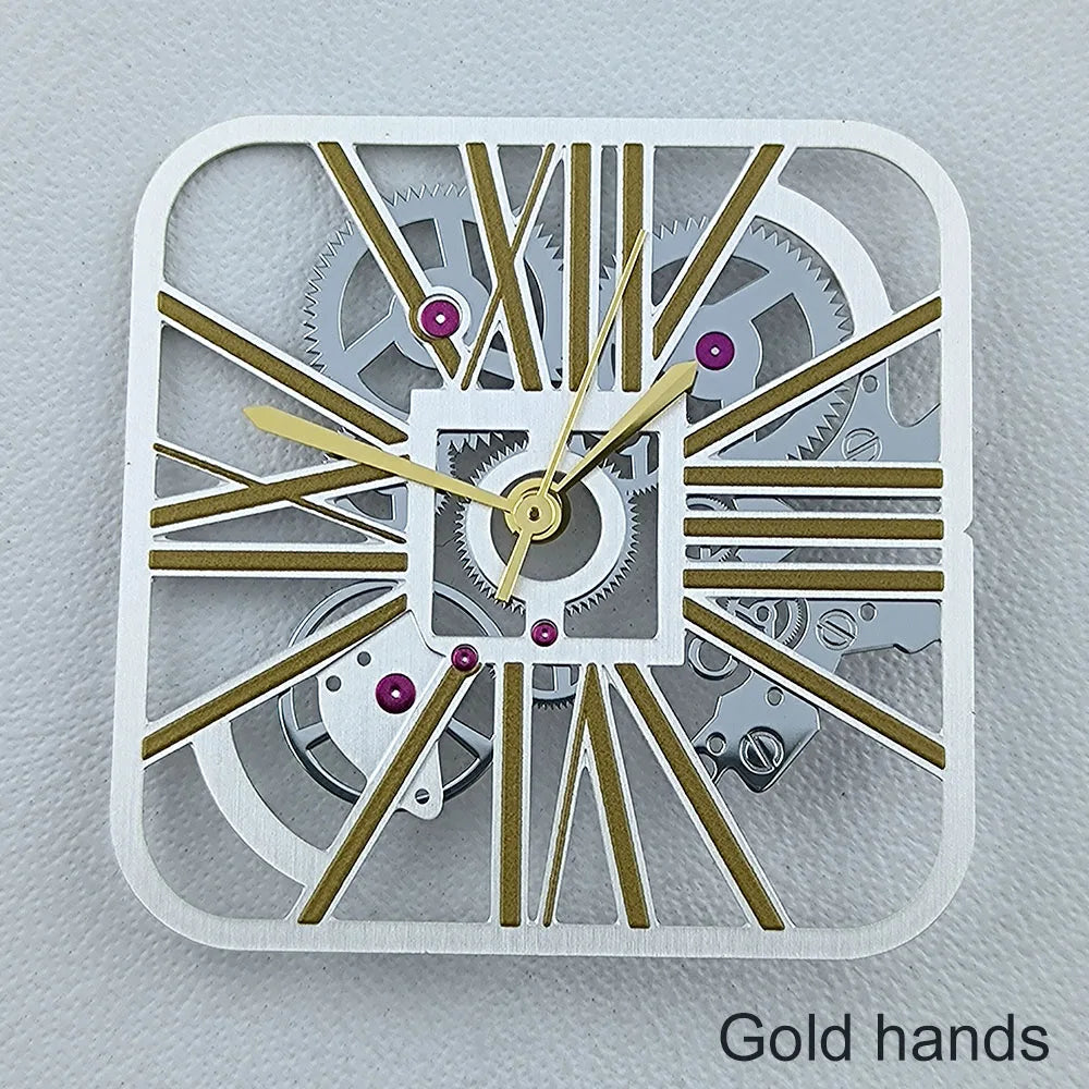 NH70 Dial Hollowed out Dial Square Dial Roma Numeral Dial 27mm No logo fit NH70 movement Repair tools