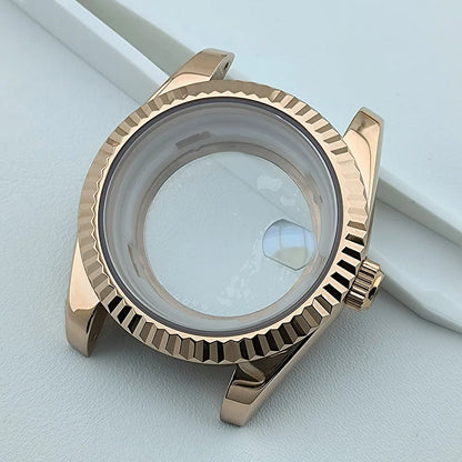 41mm Miyota8285 case watch case stainless steel men automatic watch sapphire glass suitable for 8285 movement watch accessories