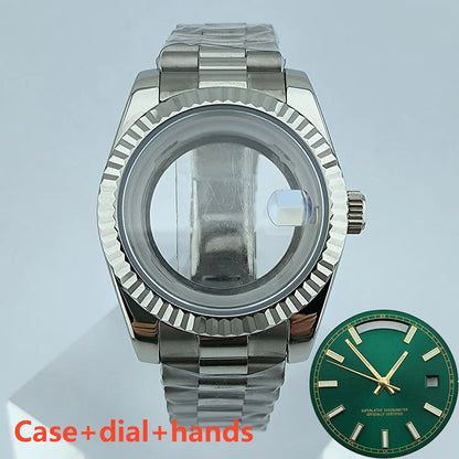 Miyota8285 case watch 41mm case stainless steel men automatic watch sapphire glass suitable for Miyota 8285 movement watch tools