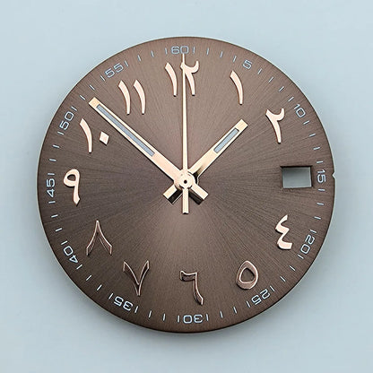 NH35 dial Custom logo 28.5mm Arabic numerals dial No luminous watch dial fit NH35/NH36 movement watch accessories