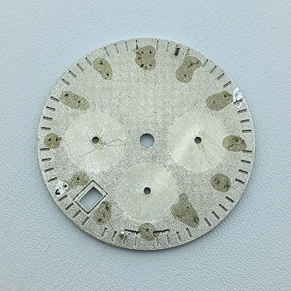 VK63 dial 31.8mm No Logo Dial Panda Dial Green luminous Dial fit VK63 movement watch accessories repair tools