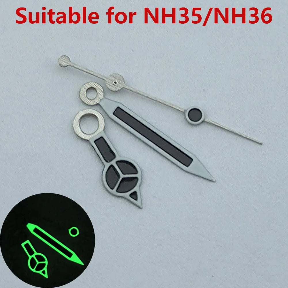 Watch hands NH35 hands NH36 hands Green luminous watch accessories watch pointer Repair tools