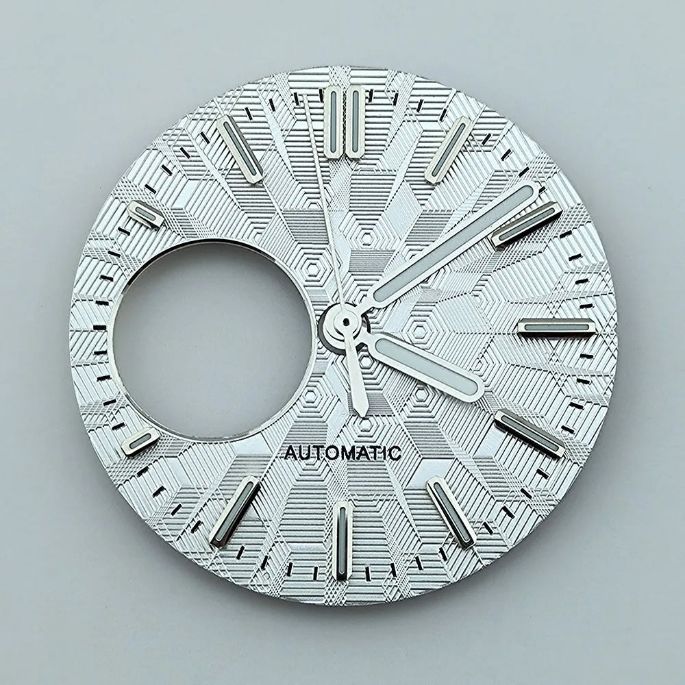 NH38 dial Custom Logo 28.5mm watch dial green luminous dial Suitable for NH38 movement watch accessories Watch repair tools