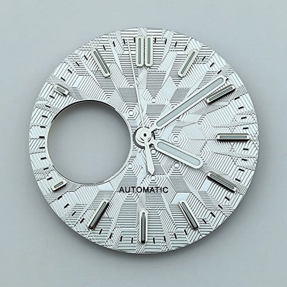 NH38 dial Custom Logo 28.5mm watch dial green luminous dial Suitable for NH38 movement watch accessories Watch repair tools